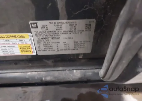 2015 Buick Enclave Leather from USA, damaged, VIN 5GAKRBKD7FJ325310